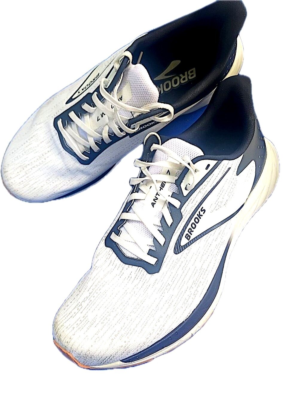 Brooks Anthem 7 Men's Running Shoes White Black Tan