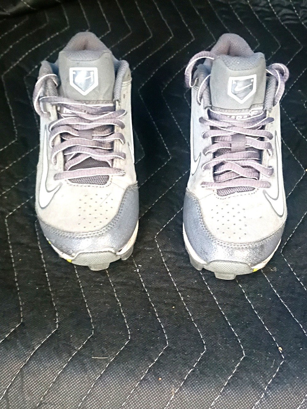 Nike Kids Gray and White Athletic Sneakers