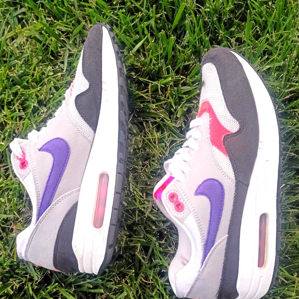 Nike Air Max 1 "Pink Flash / Court Purple" – Grey/Purple – Women's Size 8 - Image 7