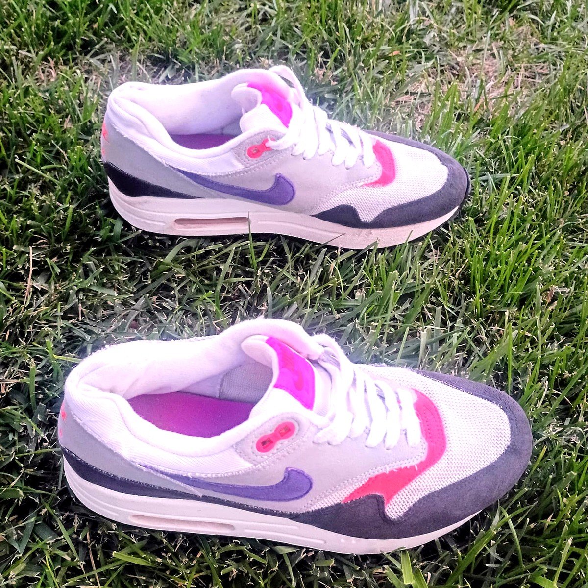 Nike Air Max 1 "Pink Flash / Court Purple" – Grey/Purple – Women's Size 8 - Image 3