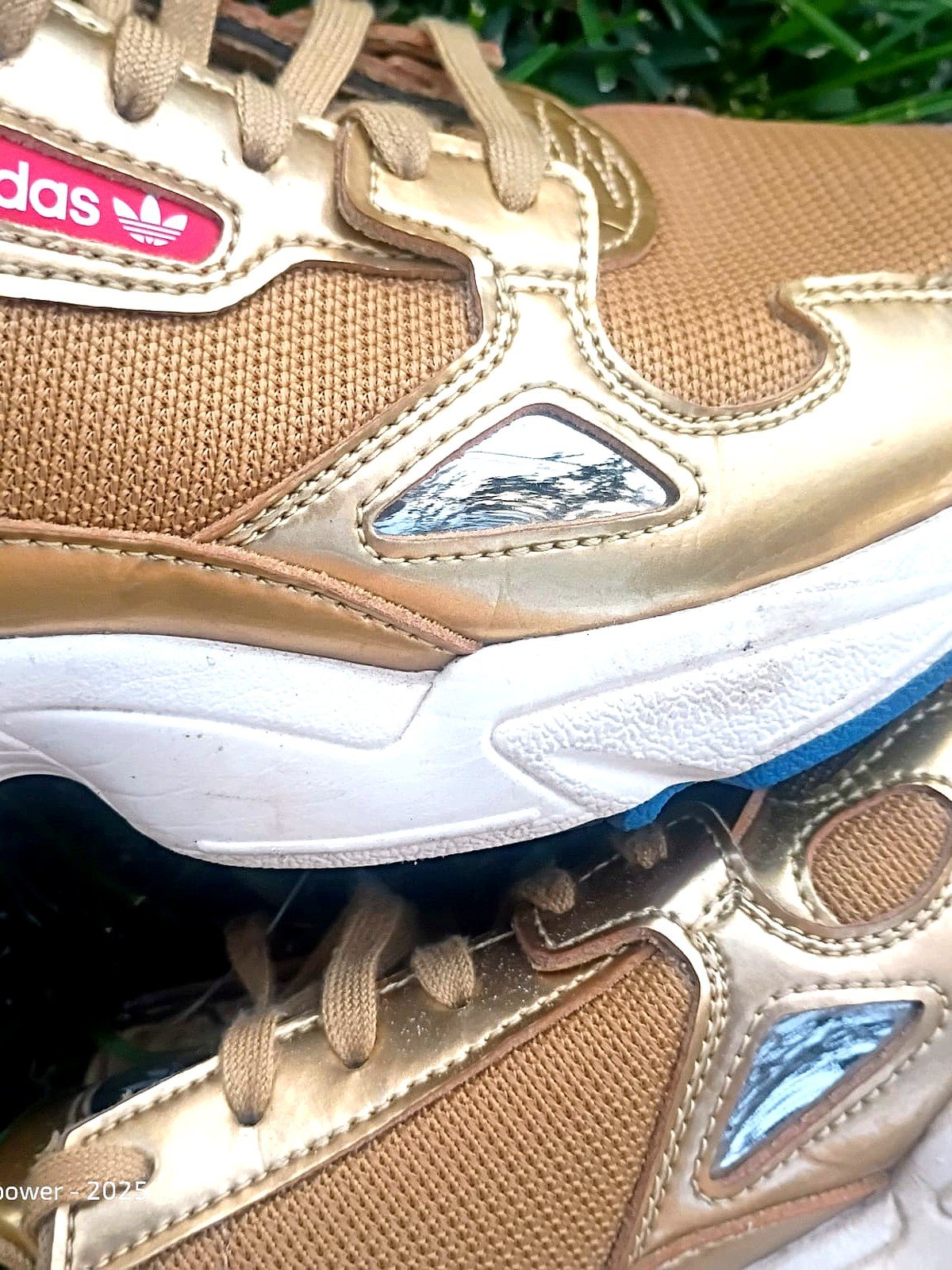 Adidas Falcon "Metallic Gold" – Chunky Dad Sneaker – Women's Size 7