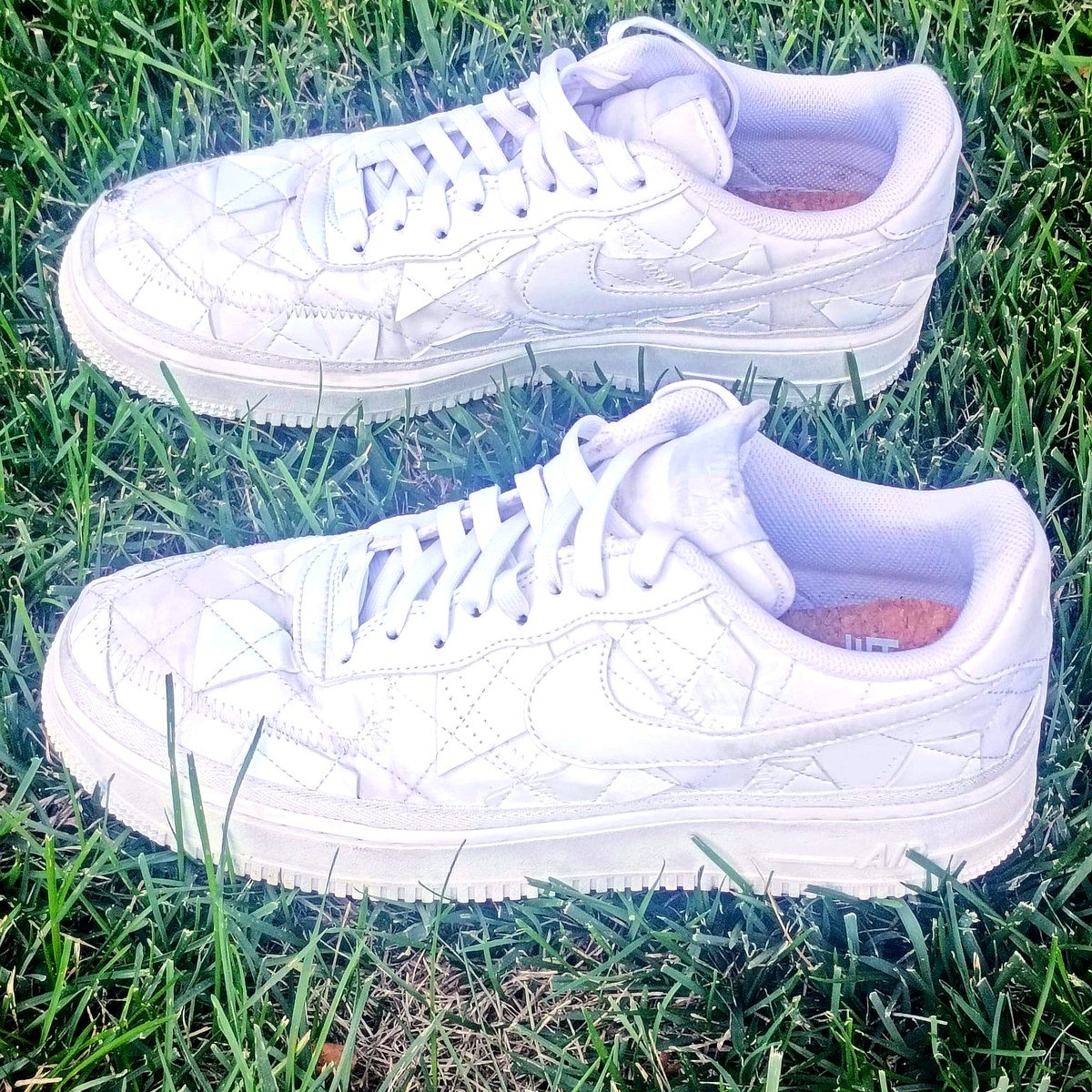 Nike Air Force 1 Shadow "Triple White" – Women's Size 10.5 - Image 3