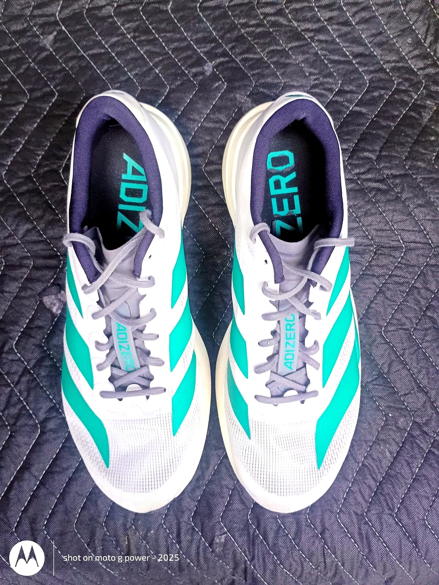 Adidas Adizero SL2 Lightstrike Pro White Teal Men's Running Shoes - Image 2